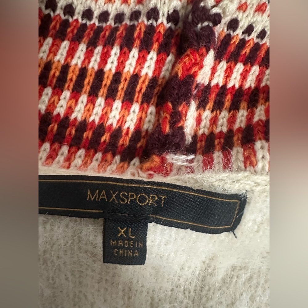 Maxsport Striped Knit Bohemian Cardigan size XL - Picture 5 of 9